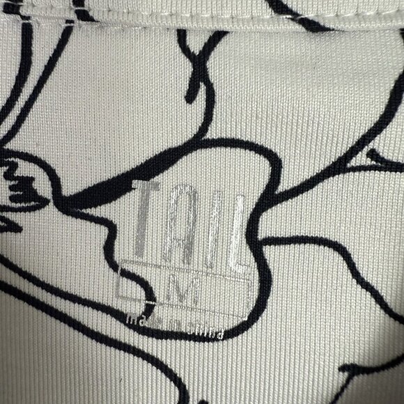 Tail Women's Floral Short Sleeve Pleated Casual Dress Size Medium - Picture 9 of 11